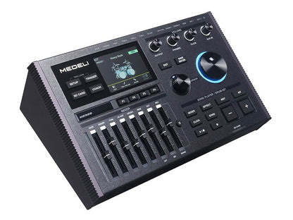 Medeli MZ928 elektronikus dobkészlet, hálóbőrös fadobok, 20" lábdob, 906 hang, Bluetooth