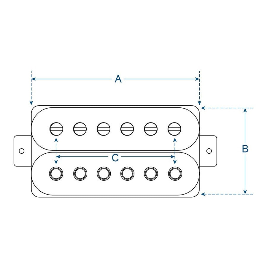 Boston PHB90NZE humbucker elektromos gitár hangszedő, neck, Alnico 5, Zebra