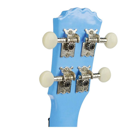 Korala PUC20LBU Koncert ukulele szett, tok, 3 pengető, Világoskék