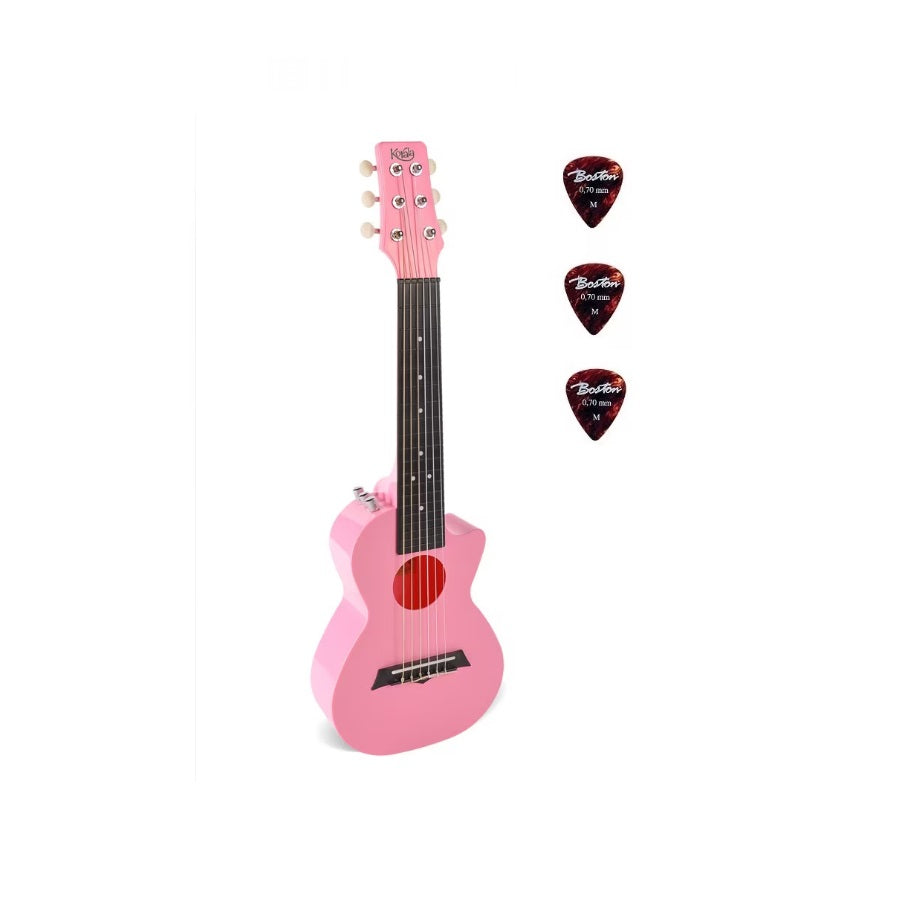 Korala PUG40EPK Elektromos guitalele szett, 3 pengető, Rózsaszín