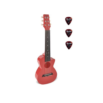 Korala PUG40RD Guitalele szett, 3 pengető, Piros