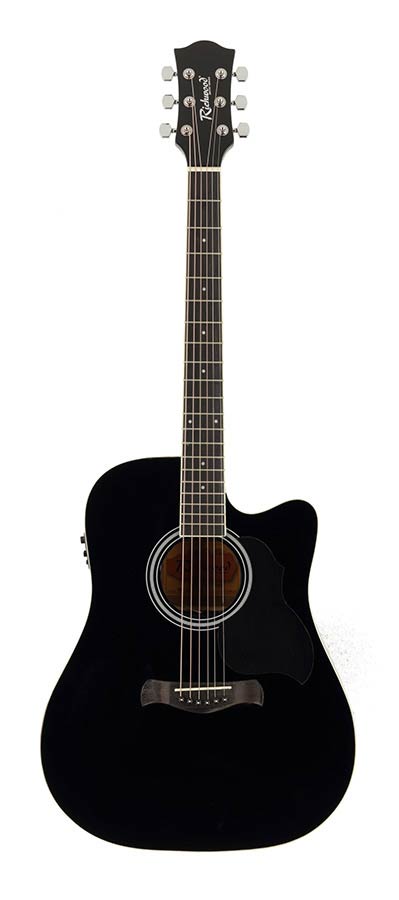 Richwood RD12CEBK Artist elektro-akusztikus gitár, fekete