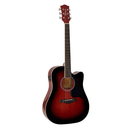Richwood RD12CERS Artist elektro-akusztikus gitár, piros sunburst