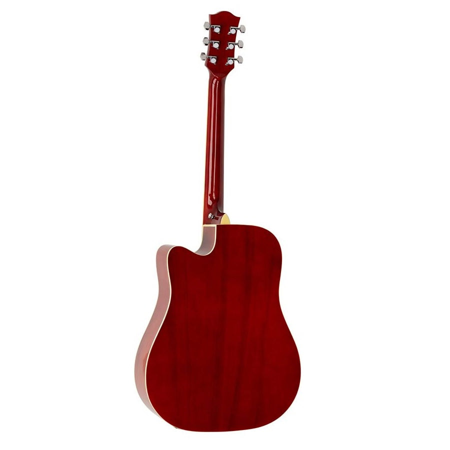 Richwood RD12CERS Artist elektro-akusztikus gitár, piros sunburst