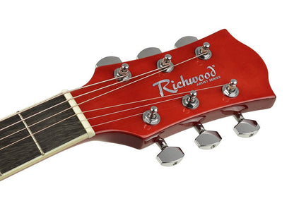 Richwood RD12CERS Artist elektro-akusztikus gitár, piros sunburst