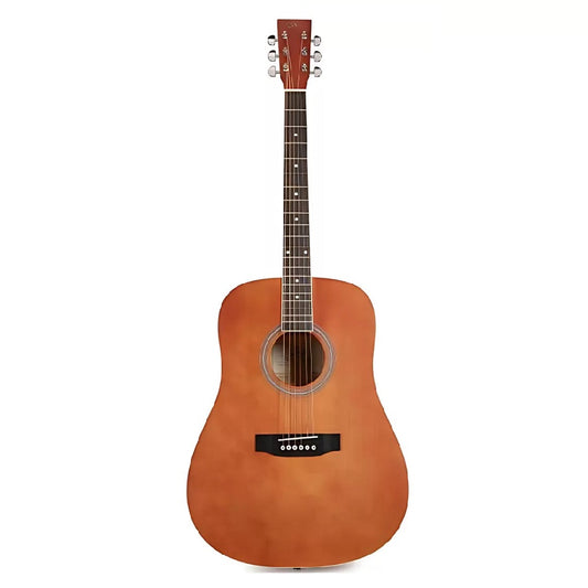 SX SD104BR Akusztikus gitár, western dreadnought, barna matt kivitel