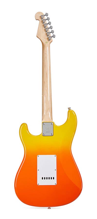 SX SEM1BF Burning Fire elektromos gitár, puhatokkal és kábellel