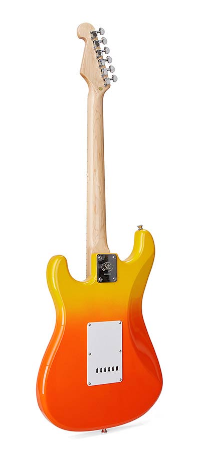 SX SEM1BF Burning Fire elektromos gitár, puhatokkal és kábellel