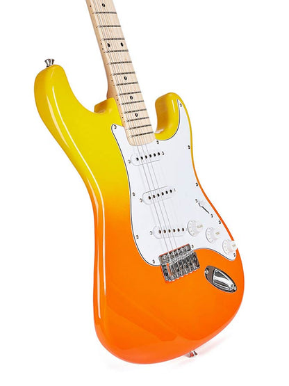 SX SEM1BF Burning Fire elektromos gitár, puhatokkal és kábellel