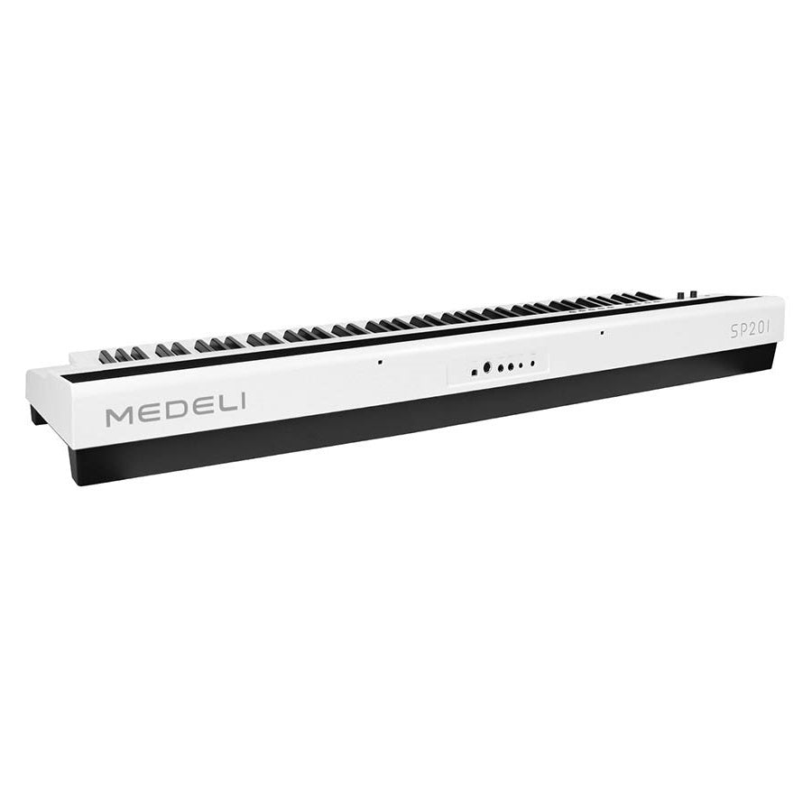 Medeli SP201WH Digitális színpadi zongora, K6S billentyűzet, USB Audio/MIDI, Fehér