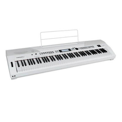 Medeli SP4200WH + ST430 digitális zongoraszett, fehér, 88 súlyozott billentyű, 600 hangszín, 230 stílus, USB