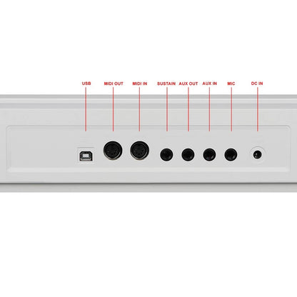 Medeli SP4200WH + ST430 digitális zongoraszett, fehér, 88 súlyozott billentyű, 600 hangszín, 230 stílus, USB