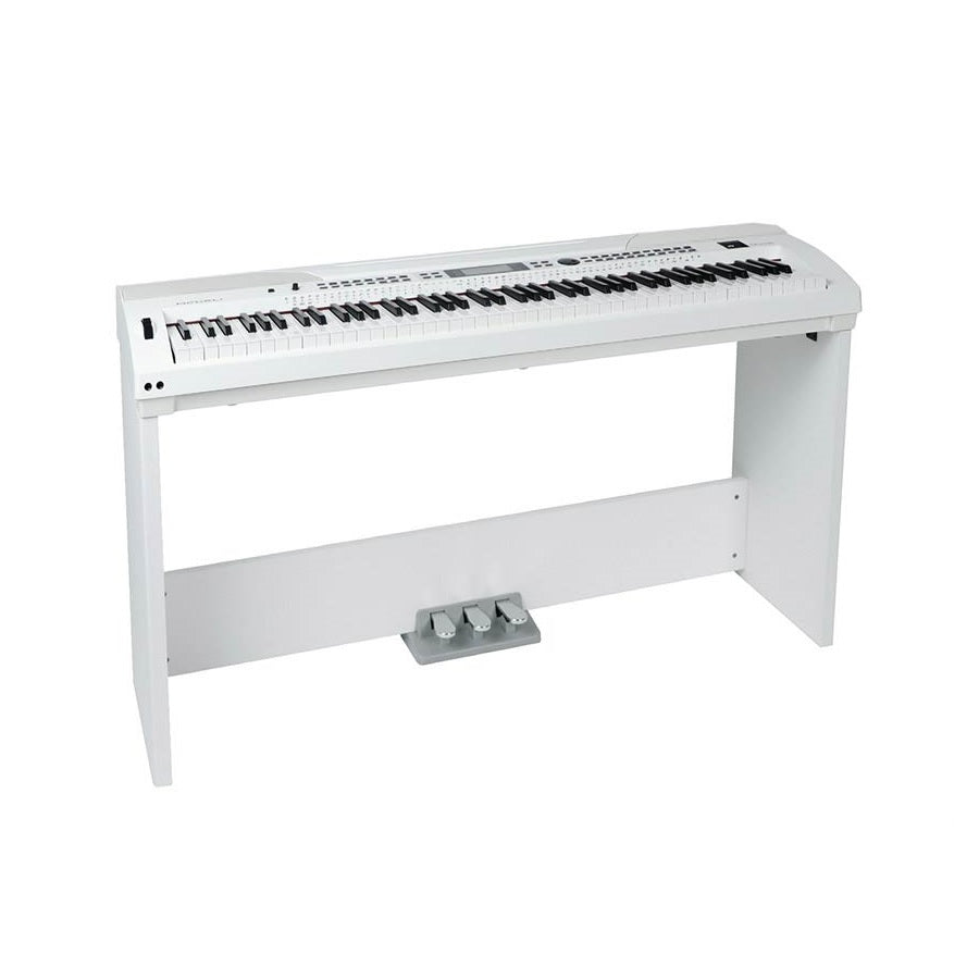 Medeli SP4200WH + ST430 digitális zongoraszett, fehér, 88 súlyozott billentyű, 600 hangszín, 230 stílus, USB