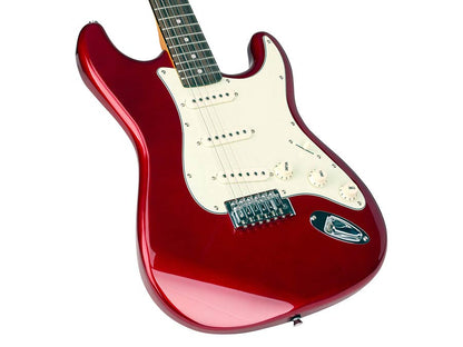 SX SST62CAR 62 Vintage Style elektromos gitár, piros, puhatokkal