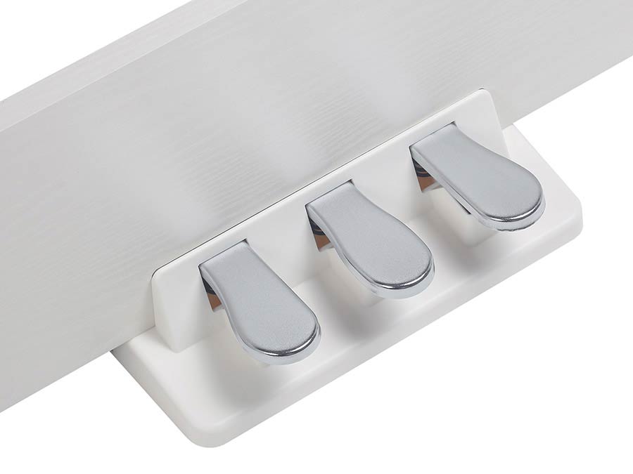 Medeli ST450WH fehér fa zongoraállvány, 3 pedállal, SP-C120 / SP-C220 / SP-A500 modellekhez