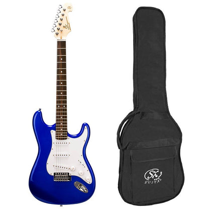 SX ED1EB Stratocaster elektromos gitár, kék