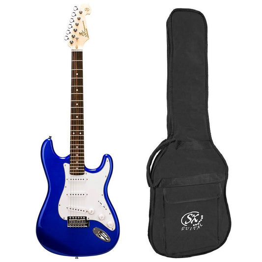 SX ED1EB Stratocaster elektromos gitár, kék