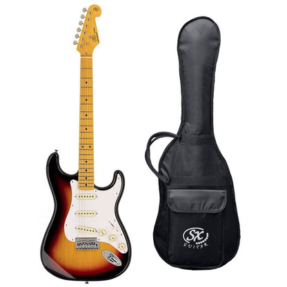 SX SST573TS Retro elektromos gitár, 3-tónusú sunburst