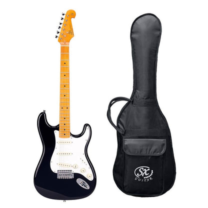 SX SST57BK Retro elektromos gitár, fekete