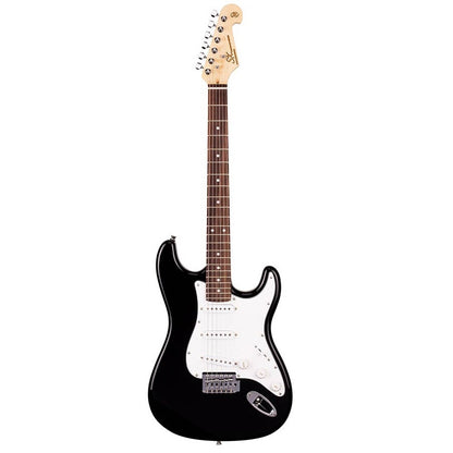 SX ED1BK Stratocaster elektromos gitár, fekete