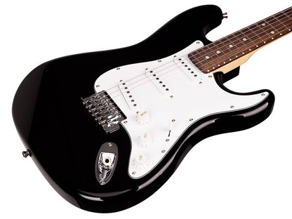 SX ED1BK Stratocaster elektromos gitár, fekete