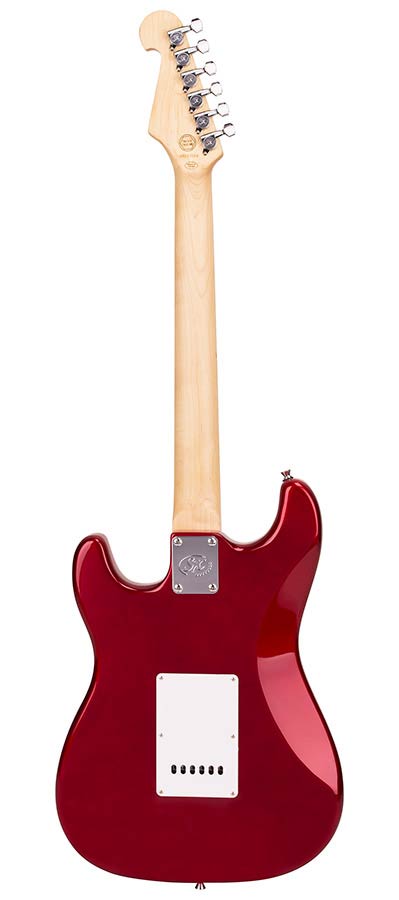 SX ED1CAR Stratocaster elektromos gitár, piros