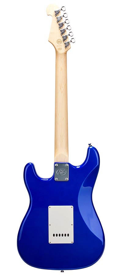 SX ED1EB Stratocaster elektromos gitár, kék