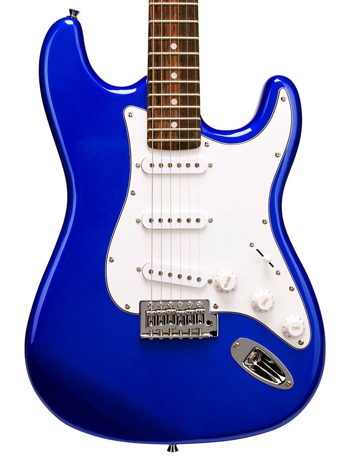 SX ED1EB Stratocaster elektromos gitár, kék