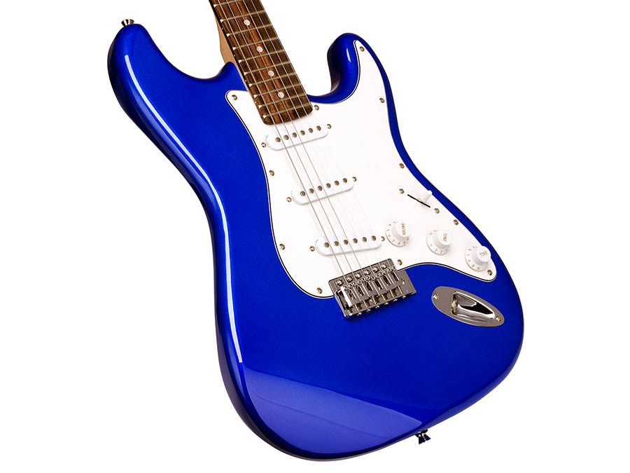 SX ED1EB Stratocaster elektromos gitár, kék