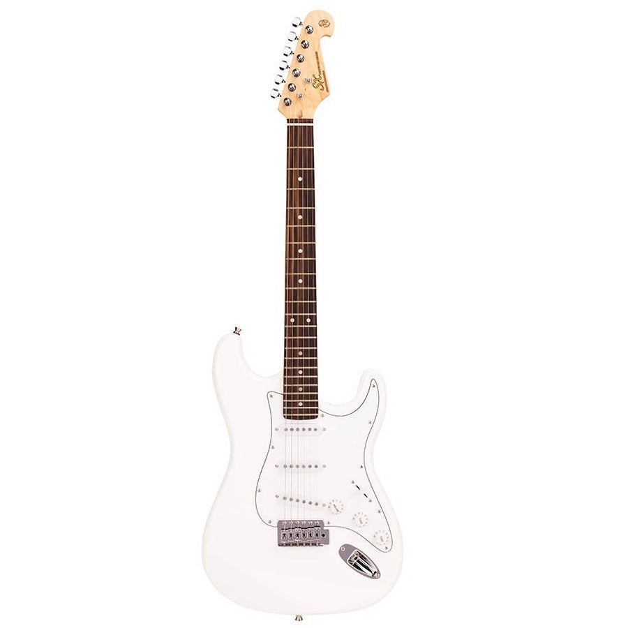 SX ED1WT Stratocaster elektromos gitár, fehér