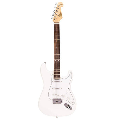 SX ED1WT Stratocaster elektromos gitár, fehér