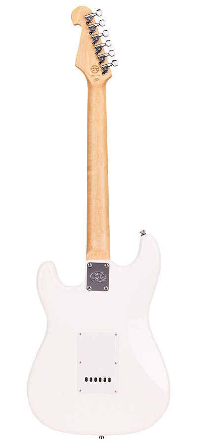 SX ED1WT Stratocaster elektromos gitár, fehér