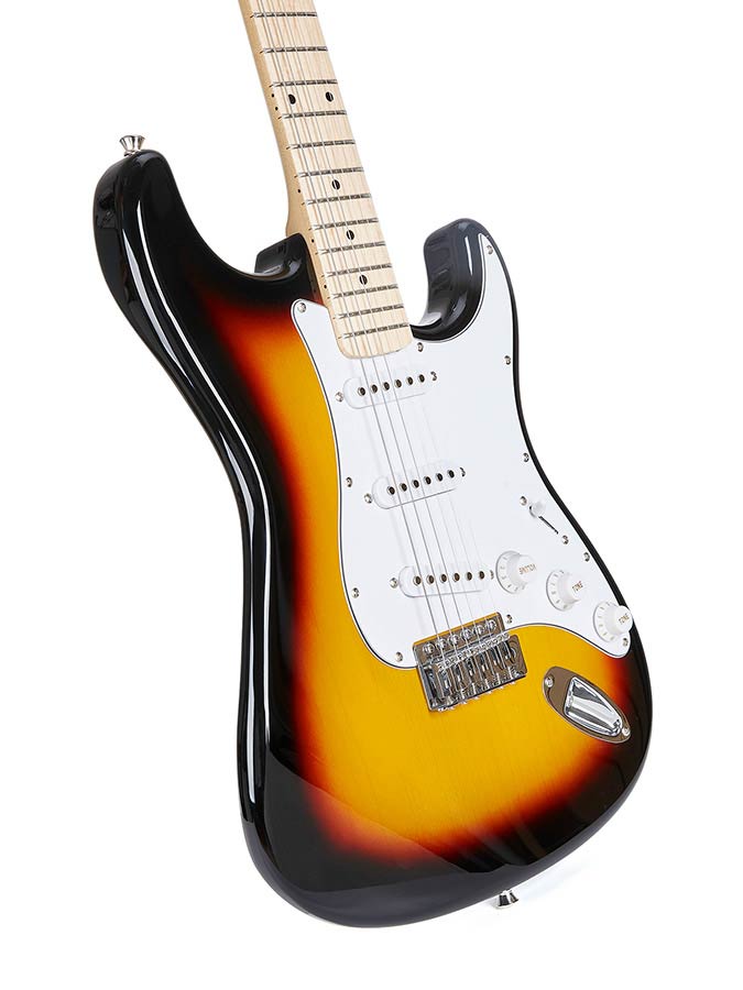 SX SEM13TS Elektromos gitár, Sunburst, puhatokkal és kábellel