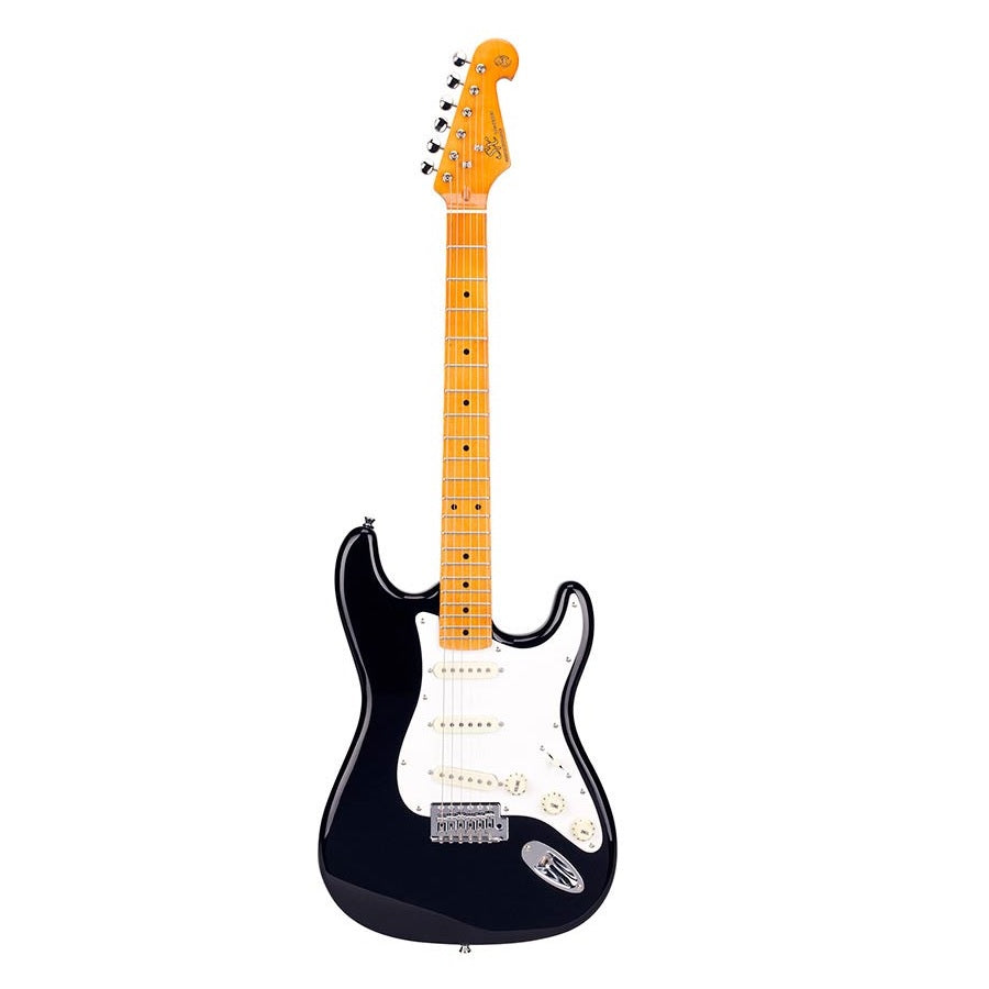 SX SST57BK Retro elektromos gitár, fekete