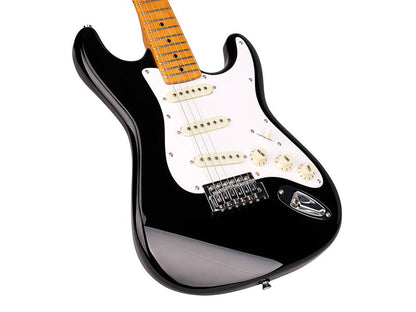 SX SST57BK Retro elektromos gitár, fekete