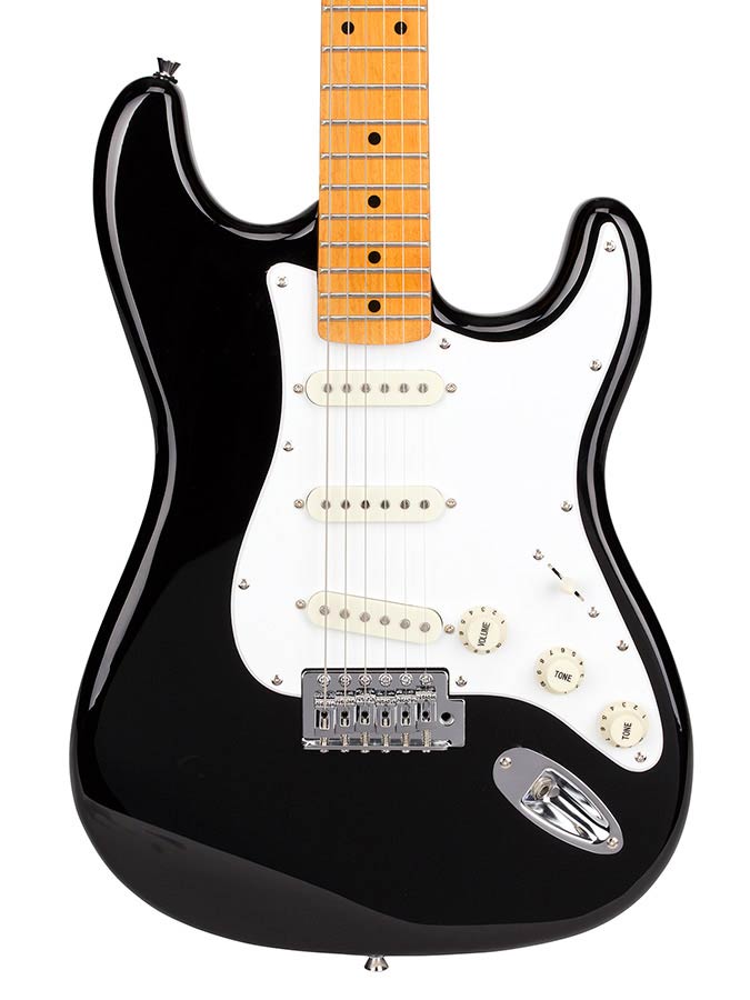 SX SST57BK Retro elektromos gitár, fekete