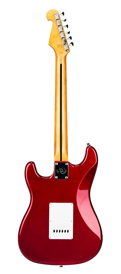 SX SST57CAR Retro elektromos gitár, piros