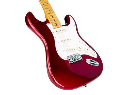 SX SST57CAR Retro elektromos gitár, piros