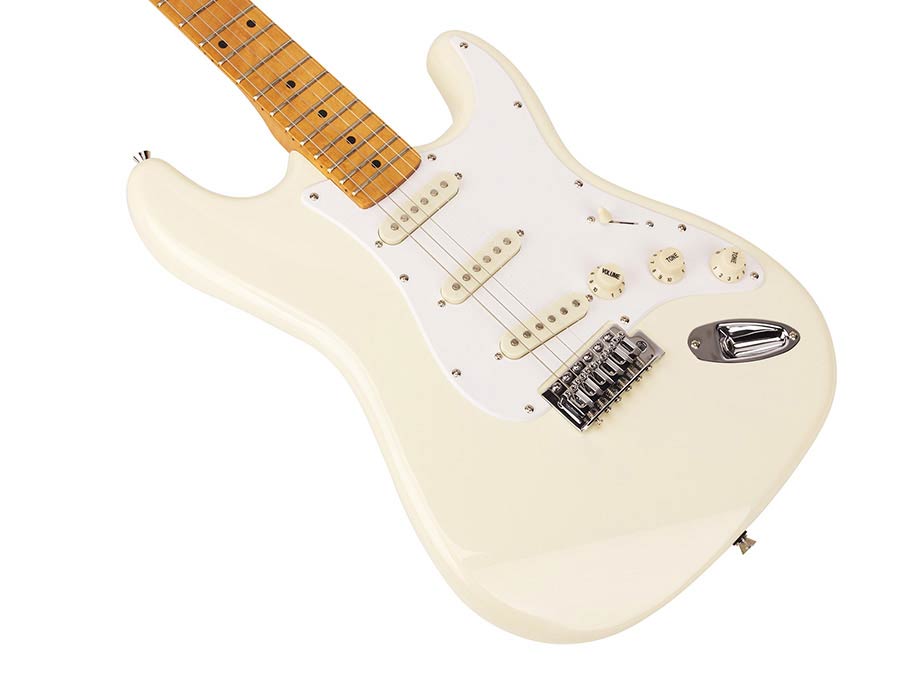 SX SST57VWH Retro elektromos gitár, vintage fehér