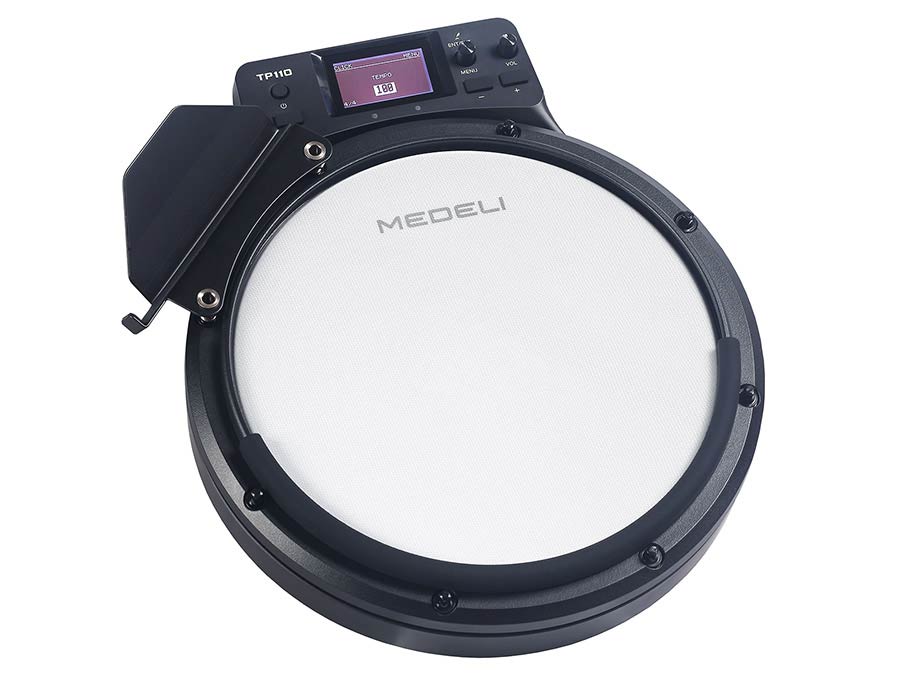 Medeli TP110 digitális gyakorlópad, 10" hálóbőr, 55 hang, Bluetooth, Coach funkció