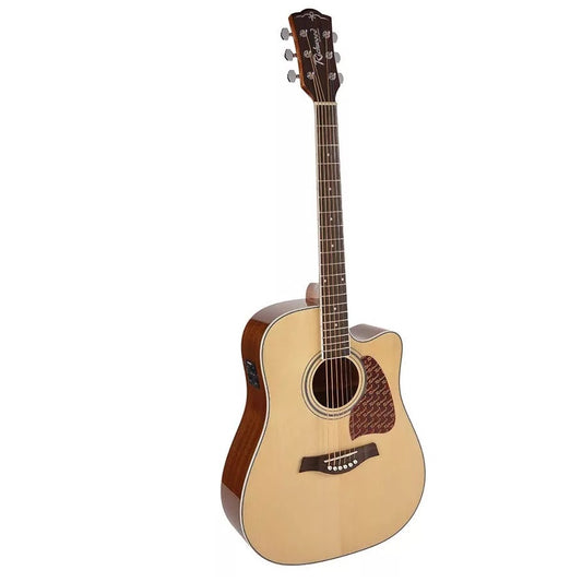 Richwood RD17CE elektro-akusztikus dreadnought gitár, solid top, Fishman EQ, natúr