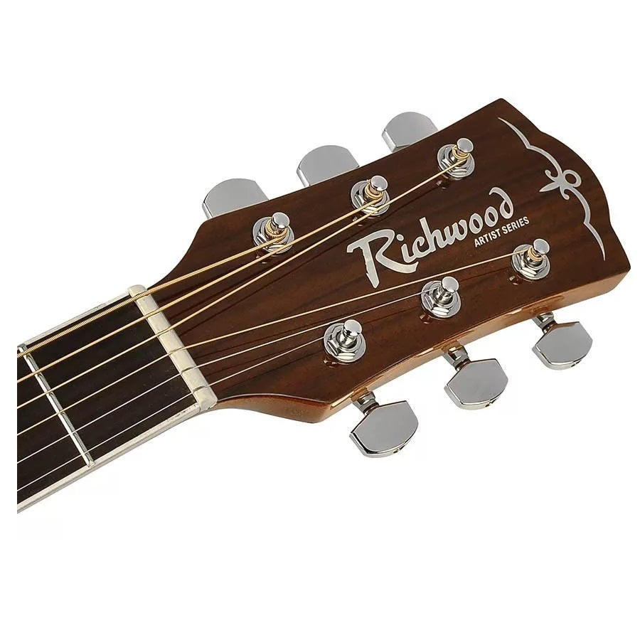 Richwood RD17CE elektro-akusztikus dreadnought gitár, solid top, Fishman EQ, natúr