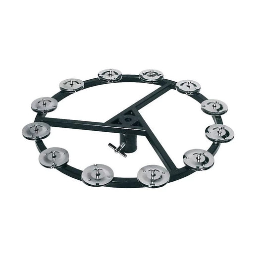 Hayman SNTA1012 Hi-hat tamburin, 10", 12 krómozott csörgő, műanyag keret