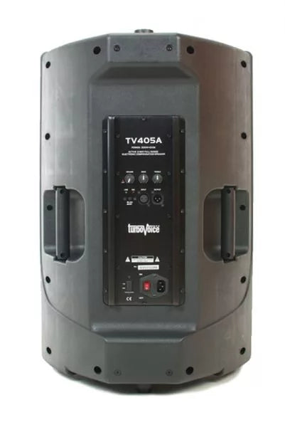 TurboVoice TV405A 2-utas aktív hangfal, 400 W RMS, 15” mélynyomó, 2” driver, XLR