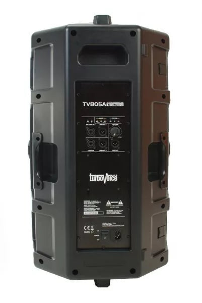 TurboVoice TV805A 2-utas aktív hangfal, D-osztály, 15” mélynyomó, DSP, 1100 W