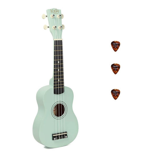 Korala UKS15LBU Szoprán ukulele szett, 3 pengetővel, világoskék matt (tok nélkül)