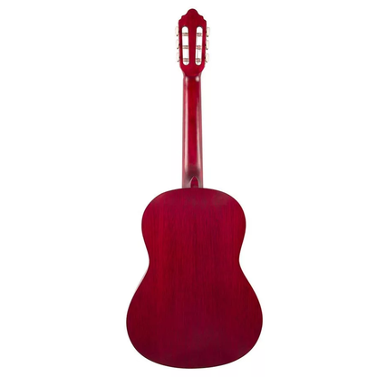 Valencia VC204TWR Basic3 4/4 Klasszikus gitár szett, vörös