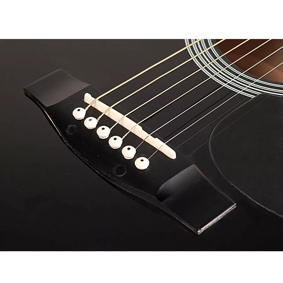 Nashville GSD60BK Akusztikus gitár, fekete, dreadnought