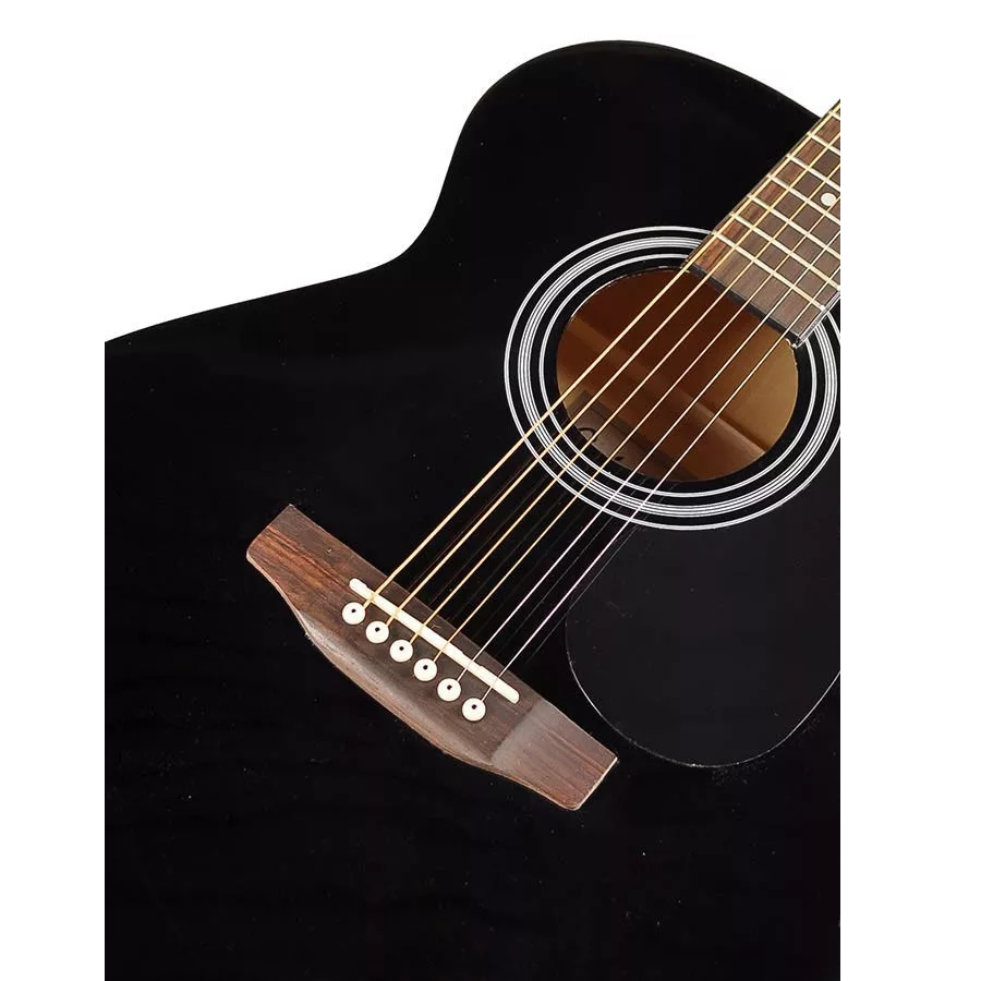 Nashville GSA60BK Akusztikus gitár, fekete, auditorium