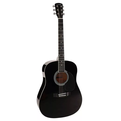 Nashville GSD60BK Akusztikus gitár, fekete, dreadnought